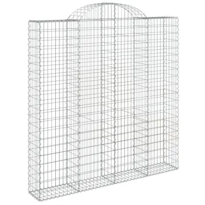 vidaXL Obokana gabonska košara 200x30x200/220 cm pocinkano železo