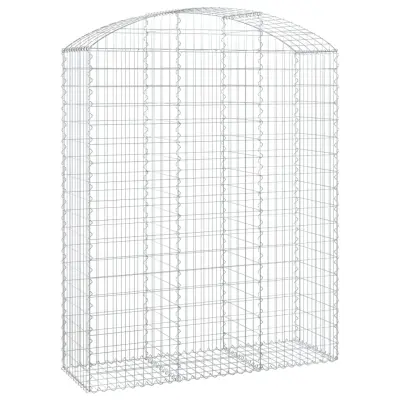 vidaXL Obokana gabonska košara 150x50x180/200 cm pocinkano železo