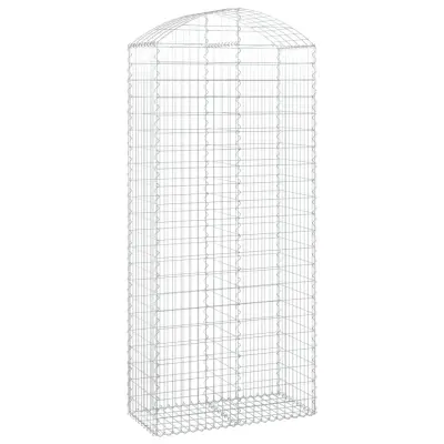 vidaXL Obokana gabonska košara 100x50x220/240 cm pocinkano železo