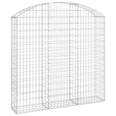 vidaXL Obokana gabonska košara 150x30x140/160 cm pocinkano železo