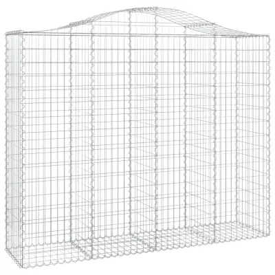 vidaXL Obokana gabonska košara 200x50x160/180 cm pocinkano železo