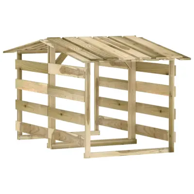 vidaXL Pergola s streho 2 kosa 100x90x100 cm impregnirana borovina