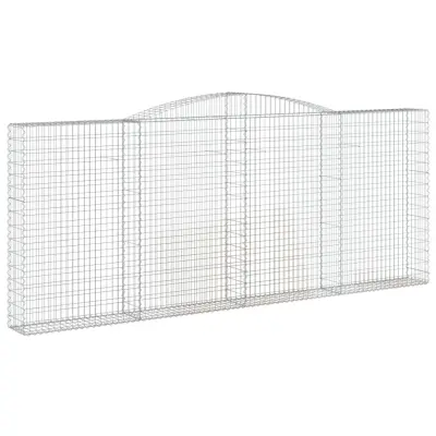 vidaXL Obokana gabonska košara 400x30x160/180 cm pocinkano železo