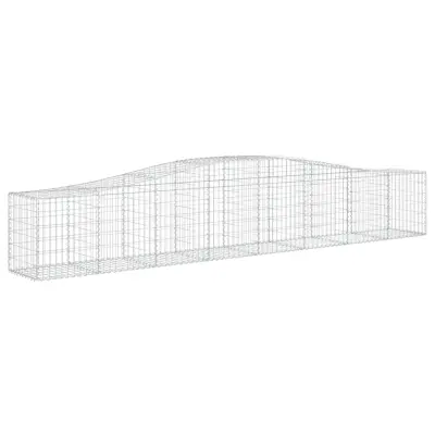 vidaXL Obokana gabonska košara 400x50x60/80 cm pocinkano železo