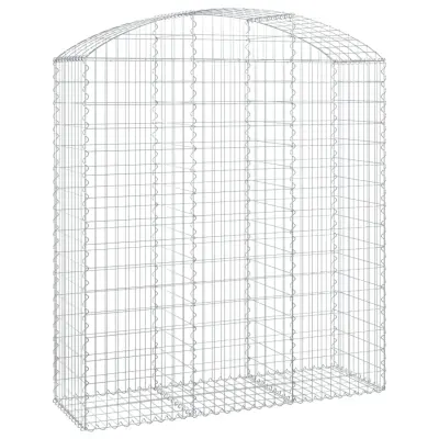vidaXL Obokana gabonska košara 150x50x160/180 cm pocinkano železo