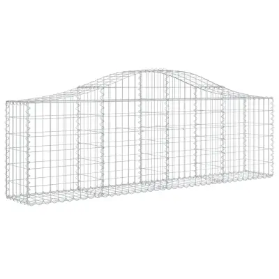 vidaXL Obokana gabonska košara 200x30x60/80 cm pocinkano železo