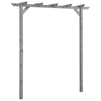 vidaXL Vrtna pergola siva 200x40x205 cm impregnirana borovina