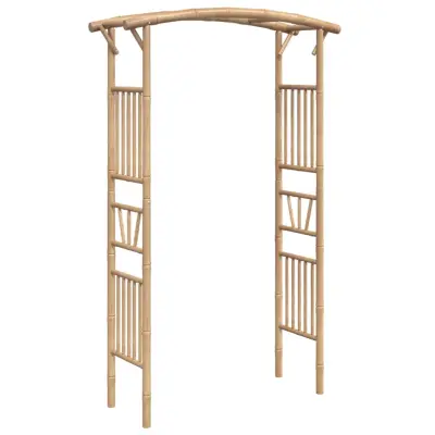 vidaXL Obok za vrtnice iz bambusa 118x40x187 cm