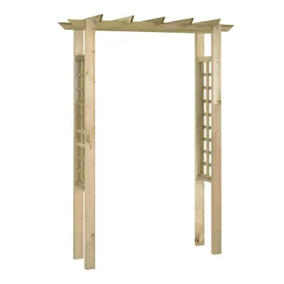 vidaXL Obok za vrtnice 150x60x204 cm impregnirani les