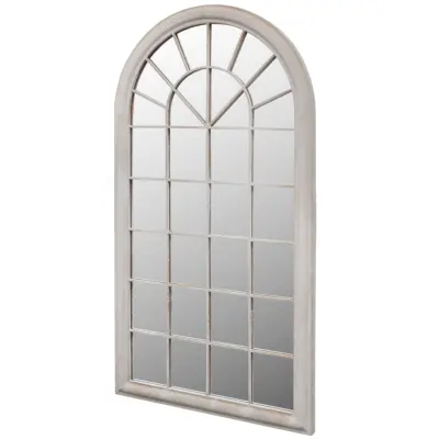 vidaXL Rustikalno vrtno ogledalo 60x116 cm notranje in zunanje