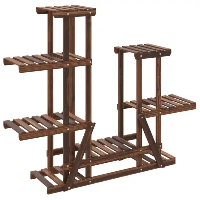 vidaXL Stojalo za rastline 95x25x96 cm trden les jelke