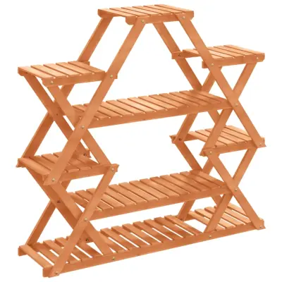 vidaXL Stojalo za rastline 110x25x105 cm trden les jelke