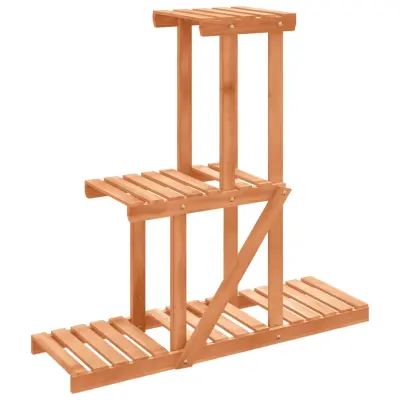 vidaXL Stojalo za rastline 81x25x75,5 cm trden les jelke