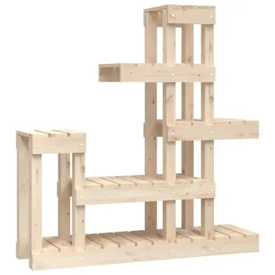 vidaXL Stojalo za rastline 92x25x97 cm trdna borovina