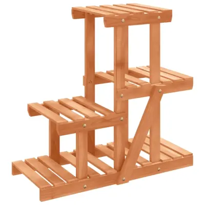 vidaXL Stojalo za rastline 58x25x51 cm trden les jelke