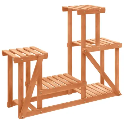 vidaXL Stojalo za rastline 90x25x73,5 cm trden les jelke