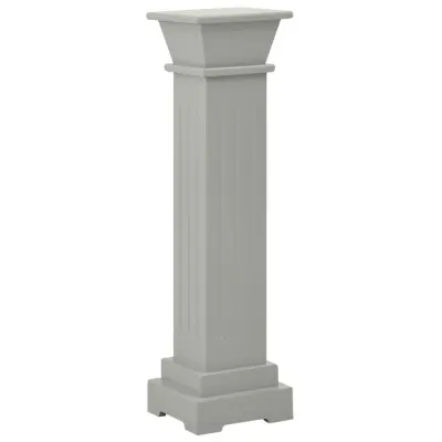 vidaXL Klasično stojalo za rastlino sivo 17x17x66 cm MDF