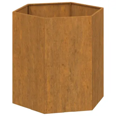vidaXL Cvetlično korito zarjavelo 40x40x45 cm corten jeklo