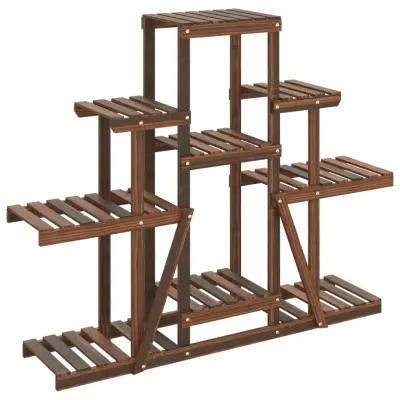 vidaXL Stojalo za rastline 110x25x96 cm trden les jelke