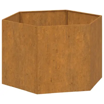 vidaXL Cvetlično korito zarjavelo 60x60x45 cm corten jeklo