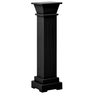 vidaXL Klasično stojalo za rastlino črno 17x17x66 cm MDF