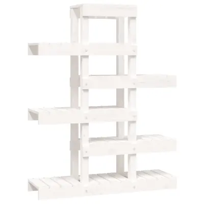 vidaXL Stojalo za rastline 85x25x109,5 cm trdna borovina