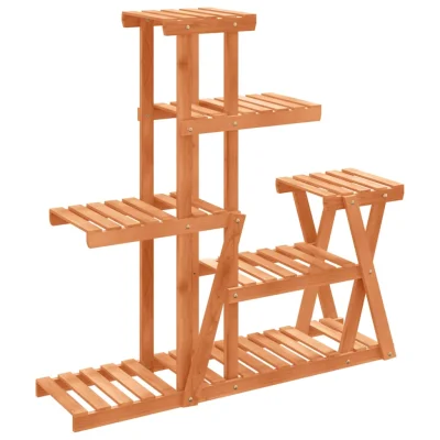 vidaXL Stojalo za rastline 95x25x96 cm trden les jelke