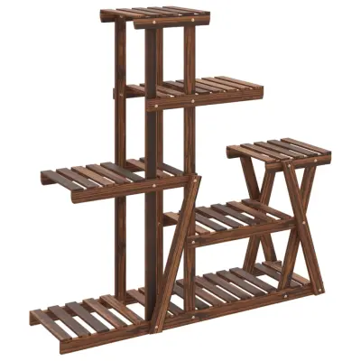 vidaXL Stojalo za rastline 95x25x96 cm trden les jelke