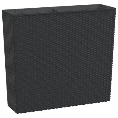 vidaXL Korito z odstranljivo notranjostjo antracit 12 / 44 L PP ratan