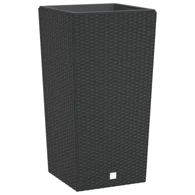vidaXL Korito z odstranljivo notranjostjo antracit 21 / 49 L PP ratan