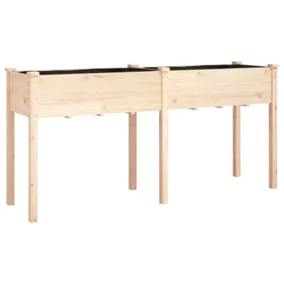 vidaXL Korito s podlogo 161x45x76 cm trden les jelke