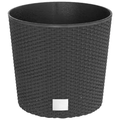 vidaXL Korito z odstranljivo notranjostjo antracit 15/15,3 L PP ratan