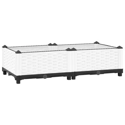 vidaXL Visoka greda 80x40x23 cm polipropilen