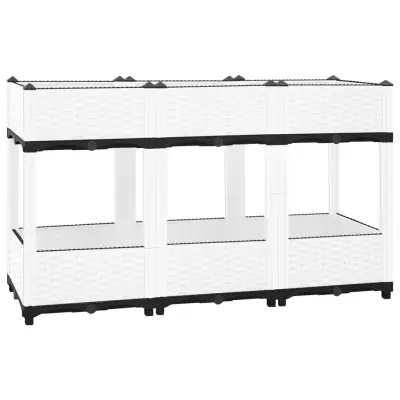 vidaXL Visoka greda 120x40x71 cm polipropilen
