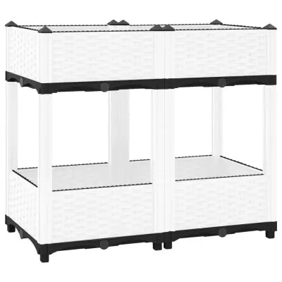 vidaXL Visoka greda 80x40x71 cm polipropilen