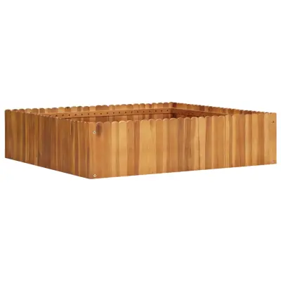 vidaXL Visoka greda 100x100x25 cm trden akacijev les