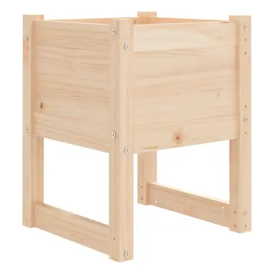 vidaXL Visoka greda 40x40x52,5 cm trdna borovina