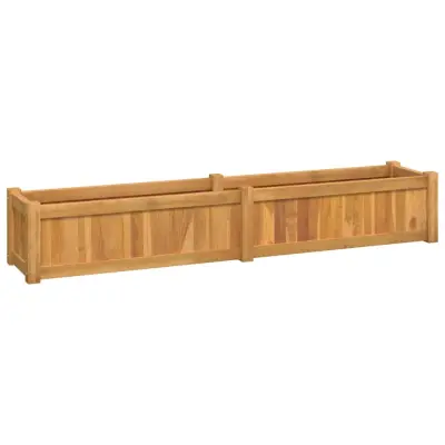 vidaXL Visoka greda 150x30x25 cm trdna tikovina