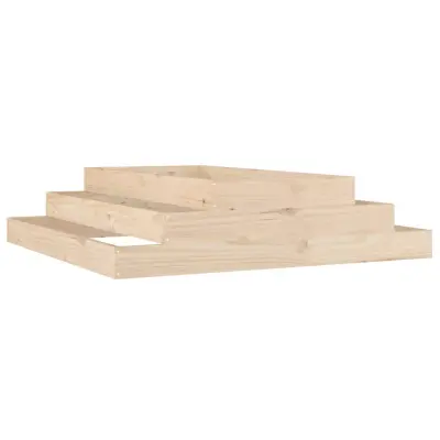vidaXL Visoka greda 110x110x27 cm trdna borovina