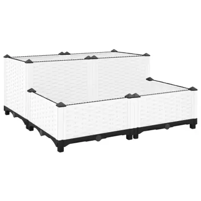 vidaXL Visoka greda 80x80x38 cm polipropilen