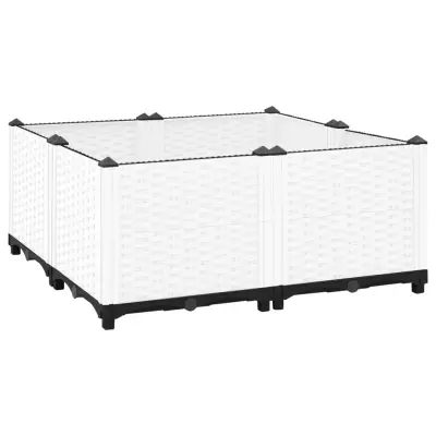 vidaXL Visoka greda 80x80x38 cm polipropilen
