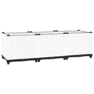vidaXL Visoka greda 120x40x38 cm polipropilen