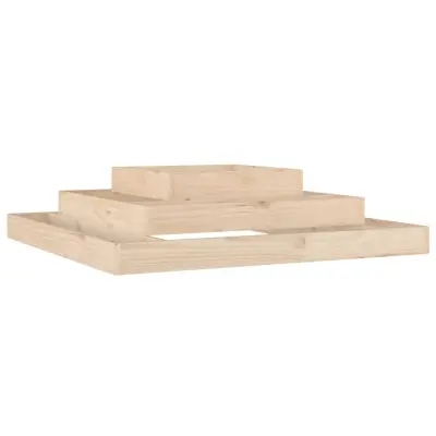 vidaXL Visoka greda 110x110x27 cm trdna borovina