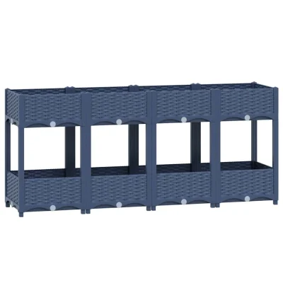 vidaXL Visoka greda 160x40x71 cm polipropilen