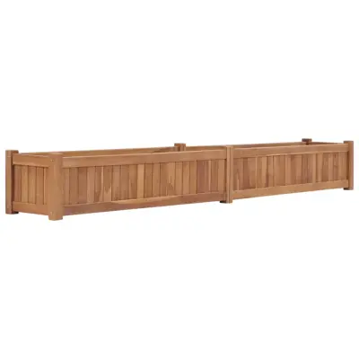 vidaXL Visoka greda 200x30x25 cm trdna tikovina