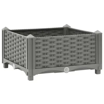 vidaXL Visoka greda 40x40x23 cm polipropilen