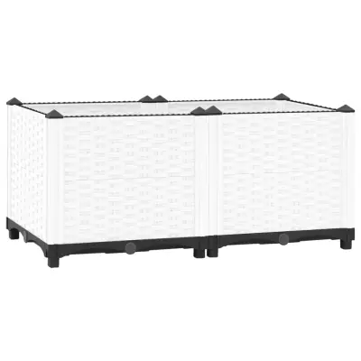 vidaXL Visoka greda 80x40x38 cm polipropilen