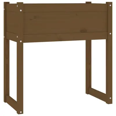 vidaXL Visoka greda medeno rjava 78x40x81 cm trdna borovina
