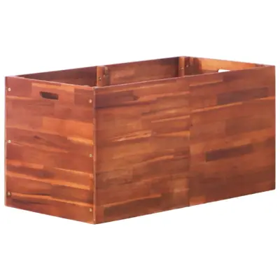 vidaXL Visoka greda iz akacijevega lesa 100x50x50 cm