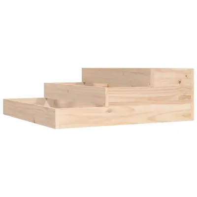 vidaXL Visoka greda 78x78x27 cm trdna borovina
